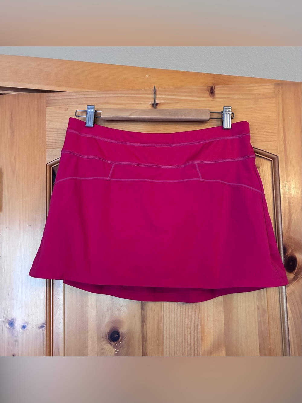 Athleta Magenta Active Skort with Ruffled Rear Detail